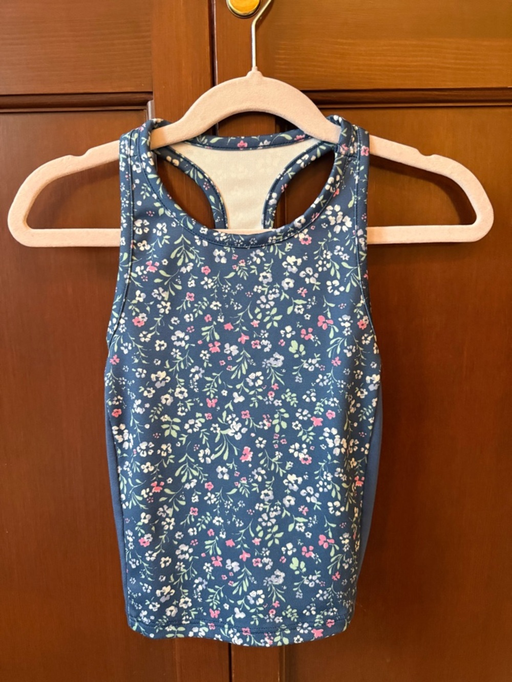OshKosh B'gosh Navy Floral Racerback Tank Top